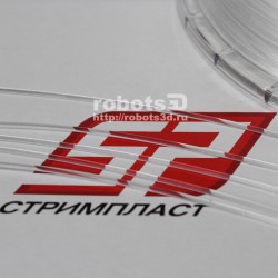 Пластиковая прозрачная нить mABS 1.75мм, 800гр/катушка, Россия